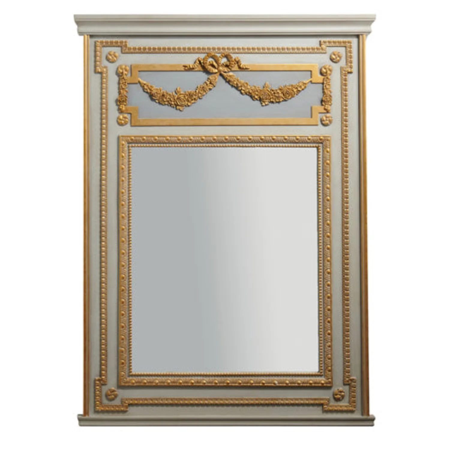48" Distressed Wood Framed Wall Mirror - Image 2