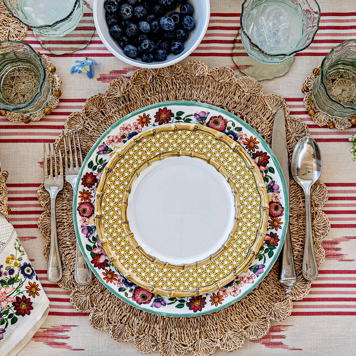 Mirabelle Multi Melamine Dinner Plate - Image 5