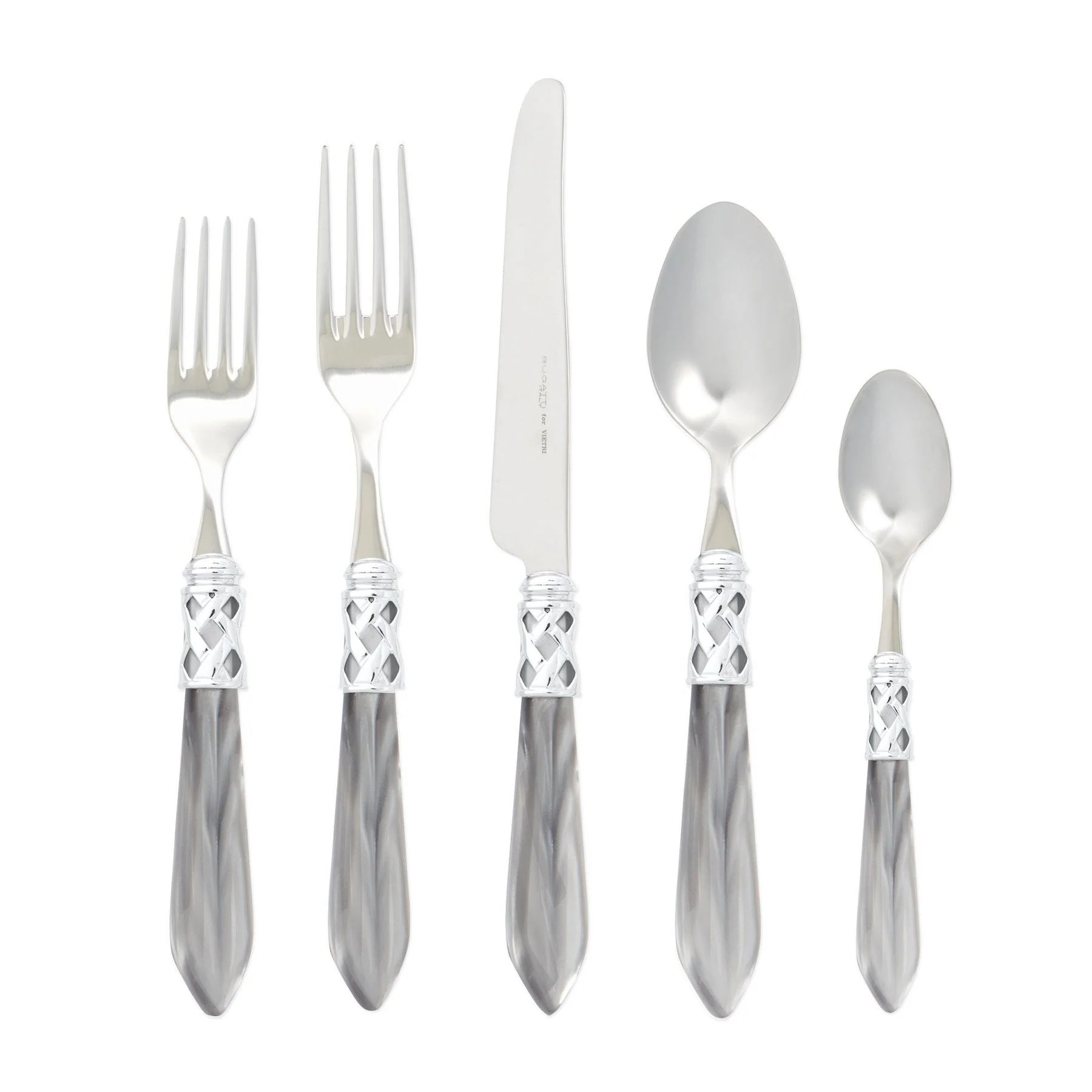Aladdin Light Grey Five Piece Place Setting - Image 2