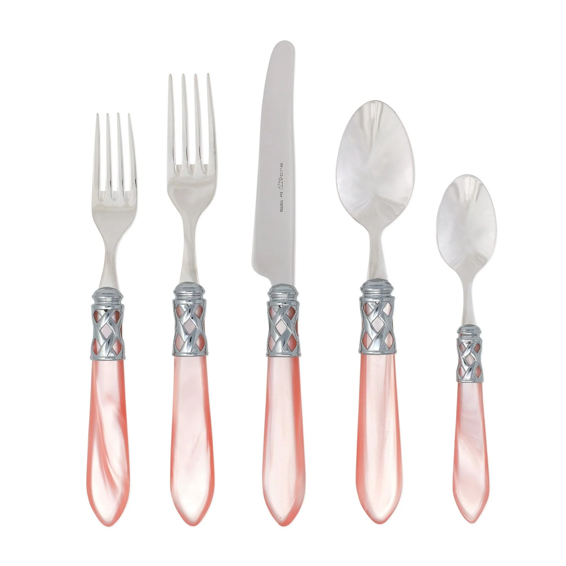 Aladdin Light Pink Five Piece Place Setting - Image 2