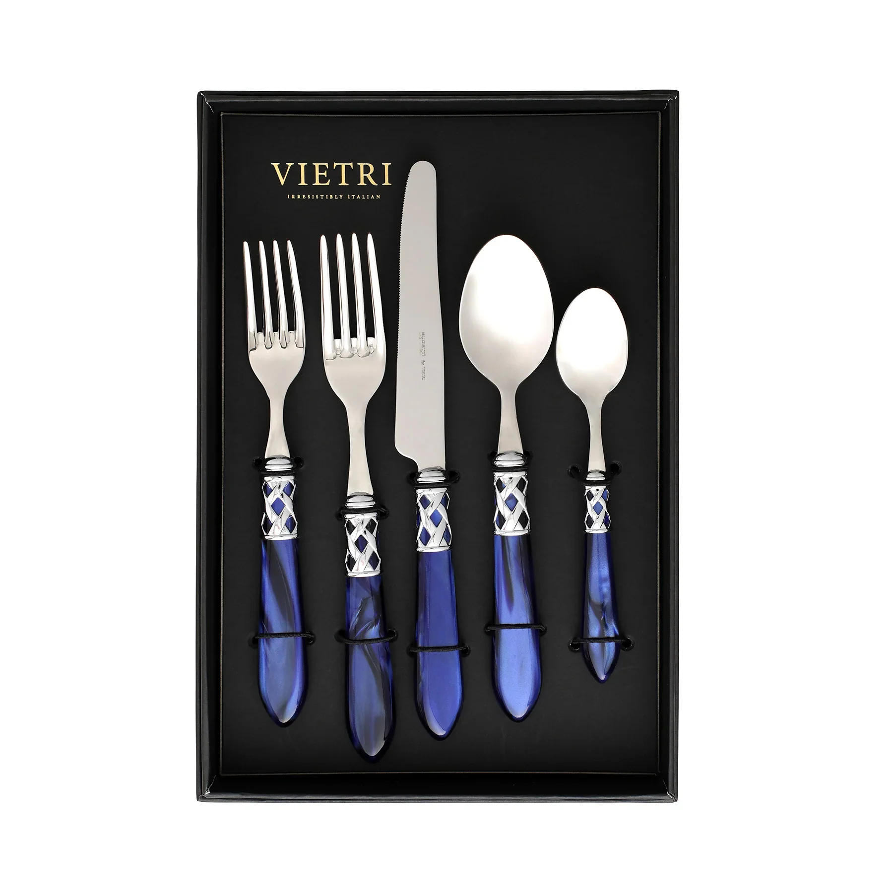 Aladdin Blue Five-Piece Place Setting - Set of 4 - Image 2