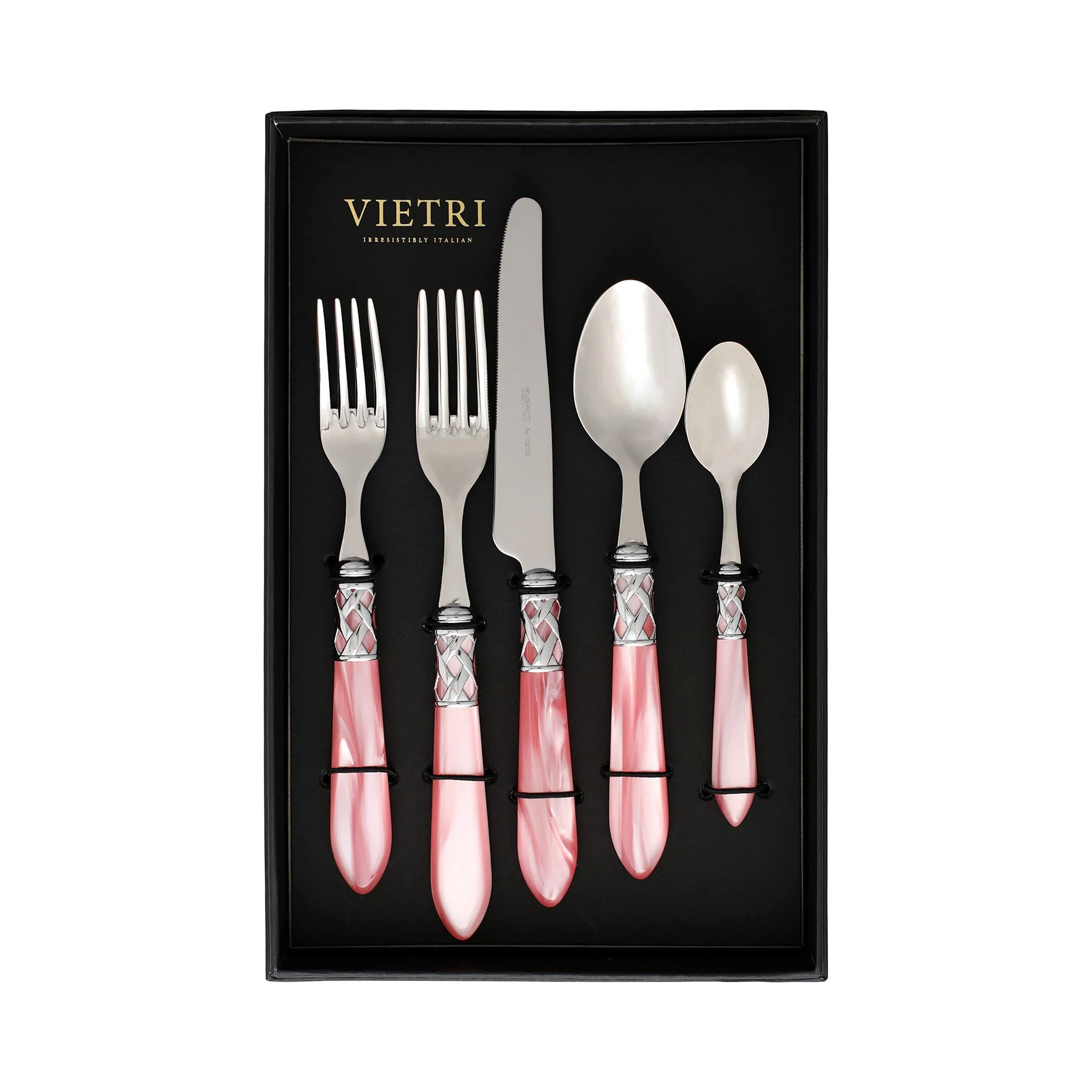 Aladdin Light Pink Five-Piece Place Setting - Set of 4 - Image 2