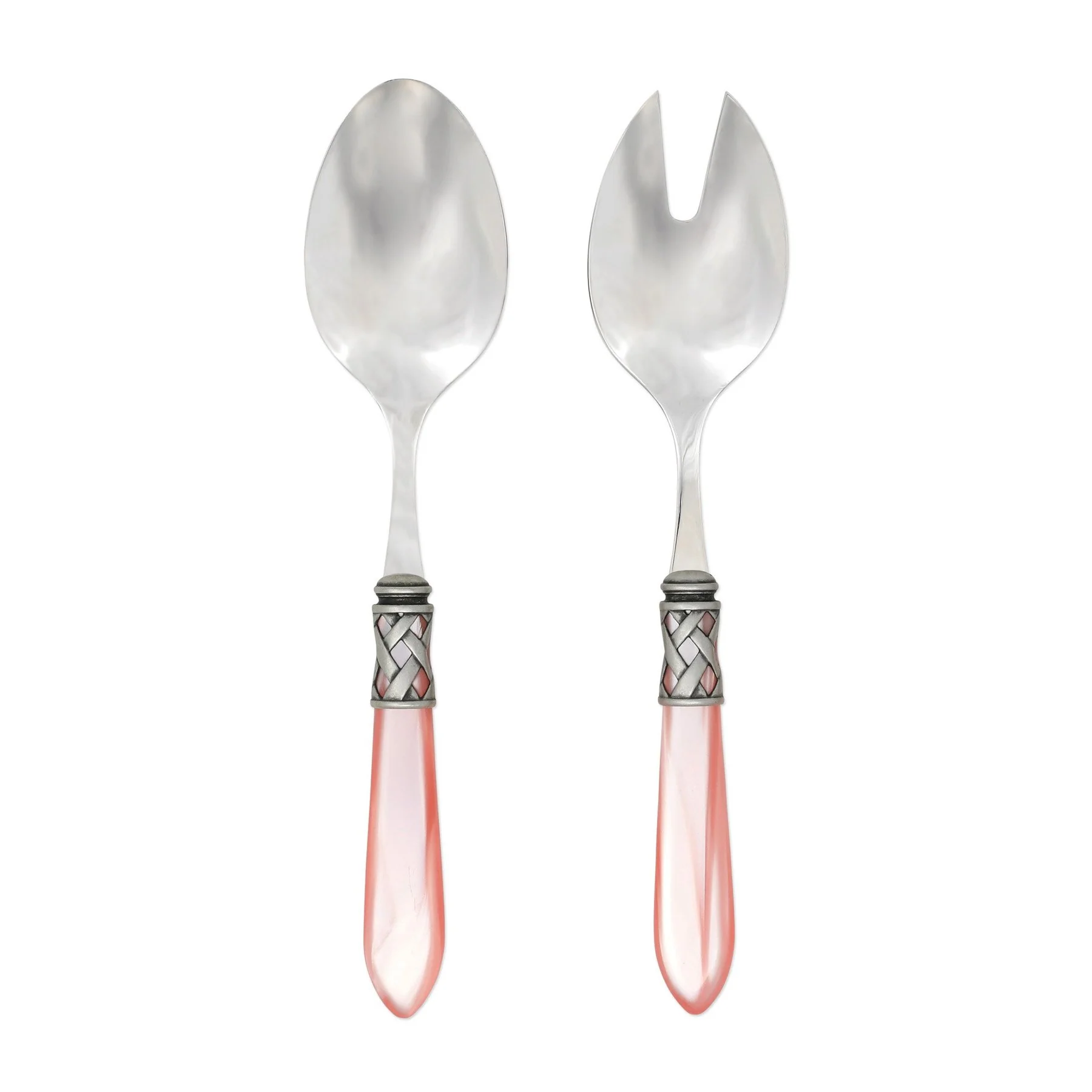 Aladdin Light Pink Salad Server Set