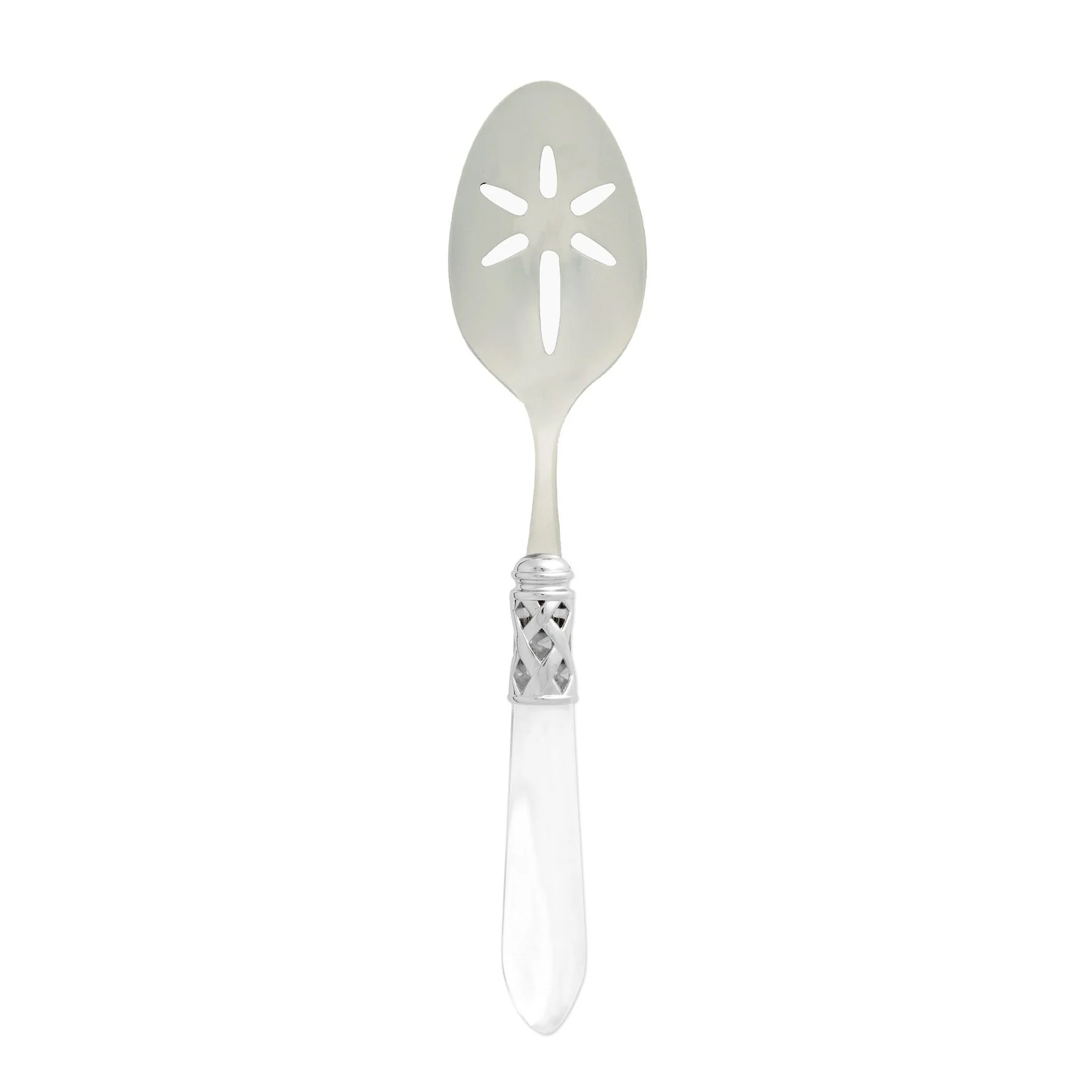Aladdin White Slotted Serving Spoon - Image 2