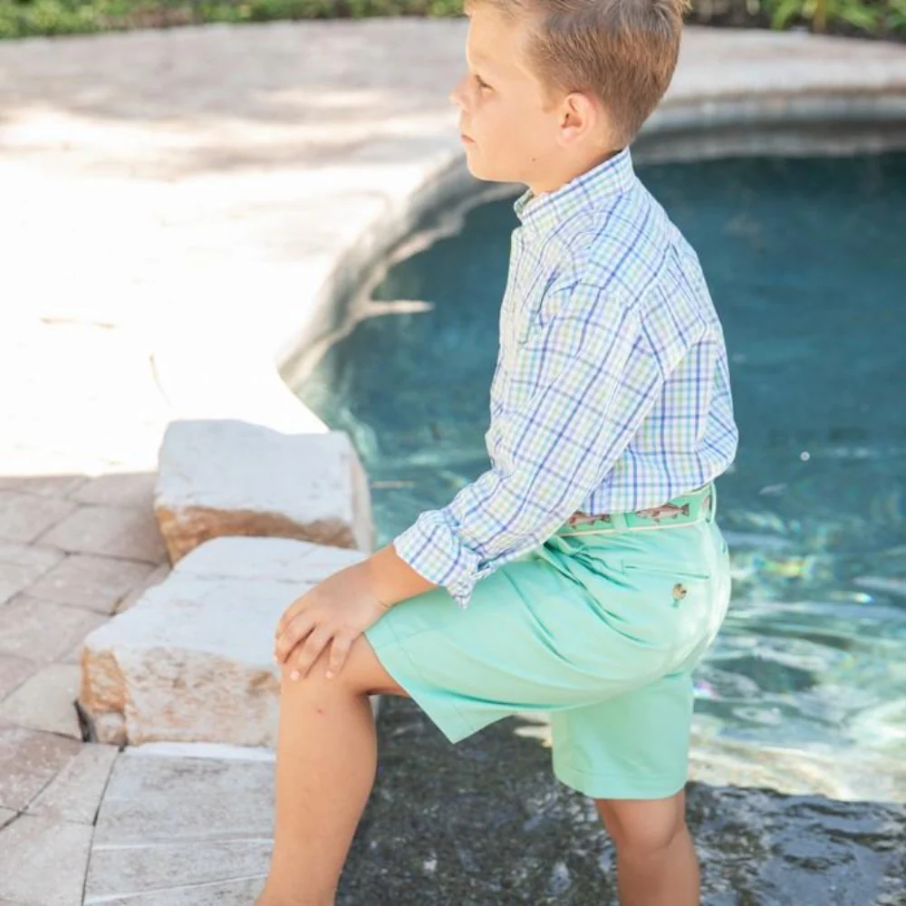 Aloe Green Twill Pete Short - Image 3