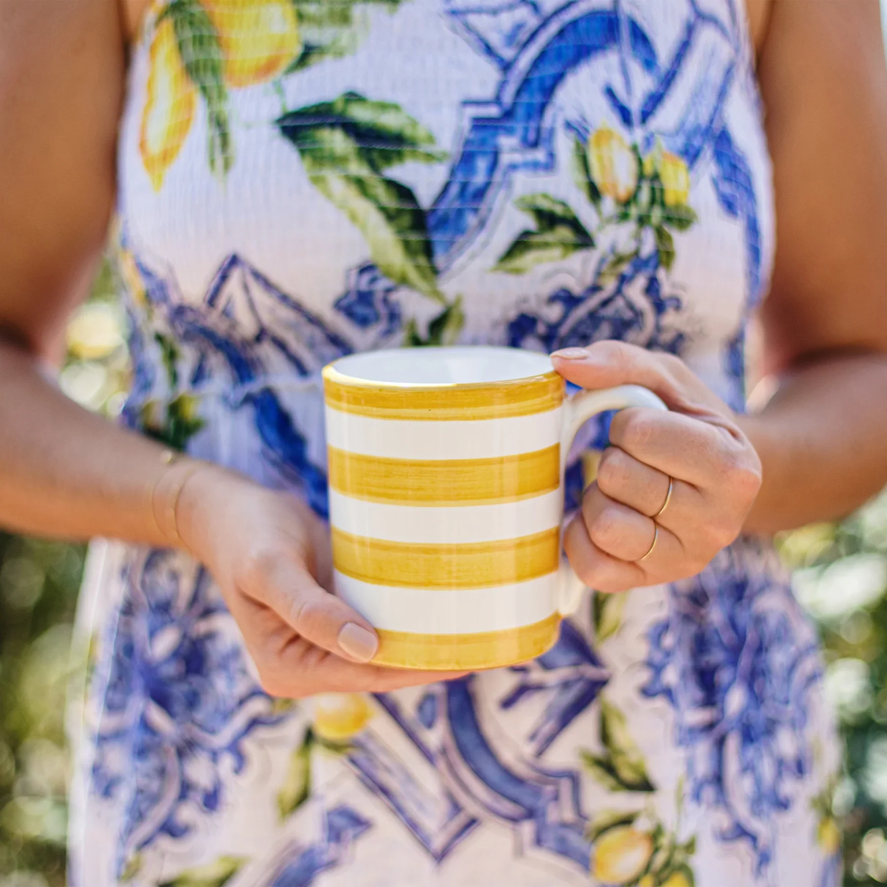 Amalfitana Yellow Stripe Mug - Image 2