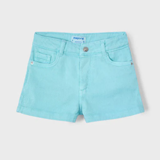 Icy Turq Basic Twill Shorts