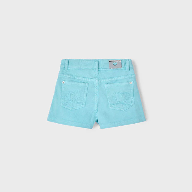 Icy Turq Basic Twill Shorts - Image 3
