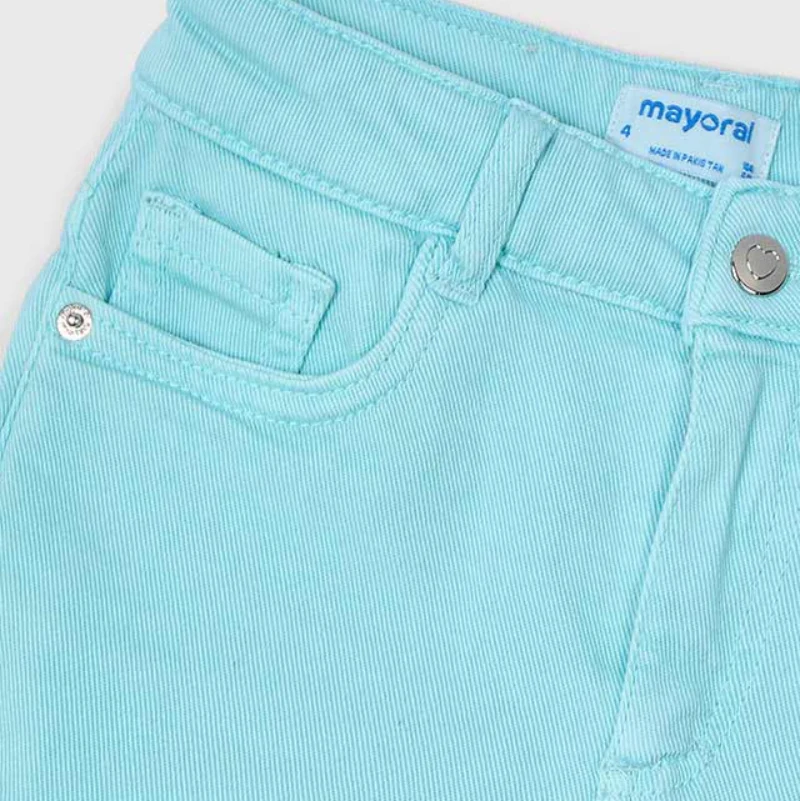 Icy Turq Basic Twill Shorts - Image 5