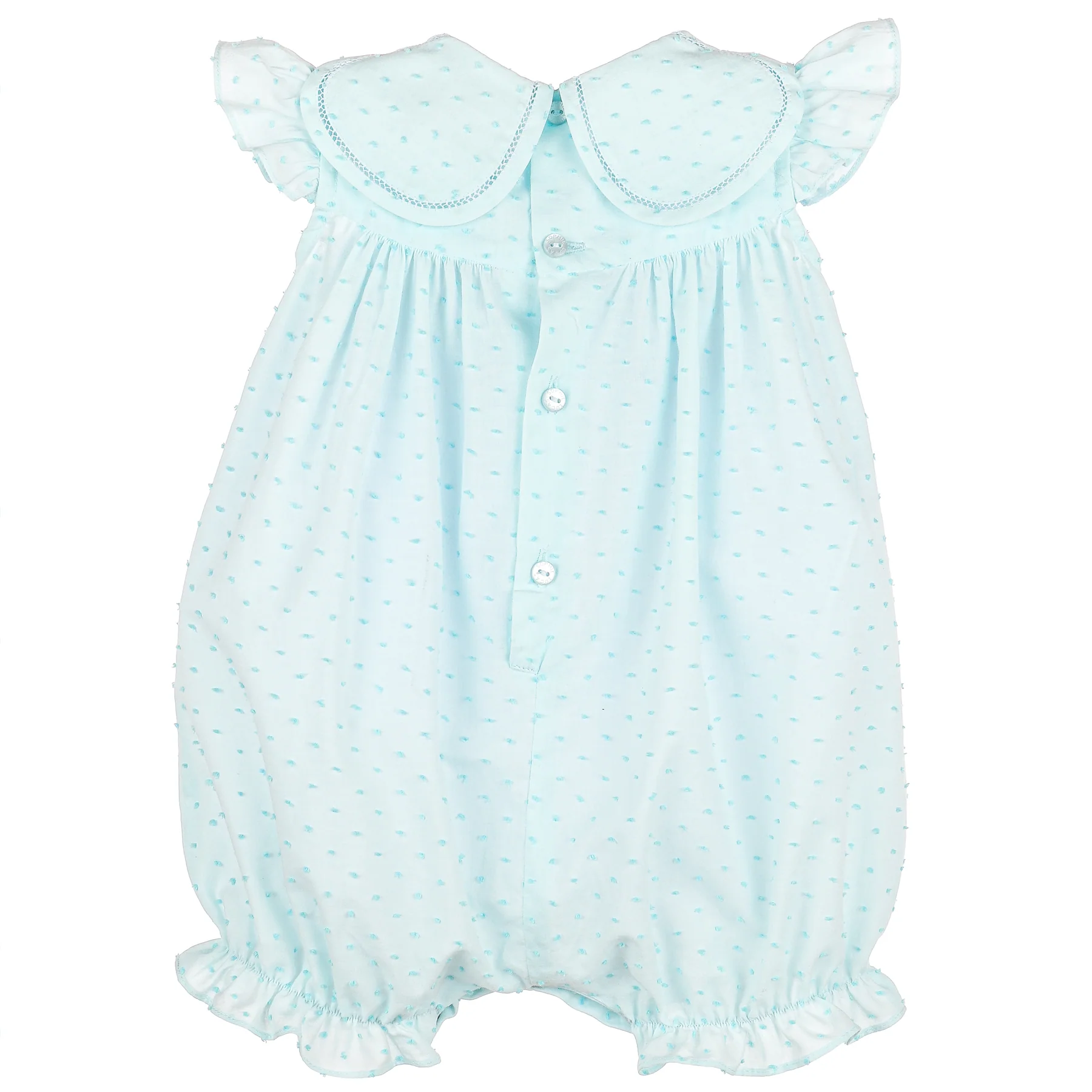 Aqua Candy Dotted Petal Playsuit - Image 2