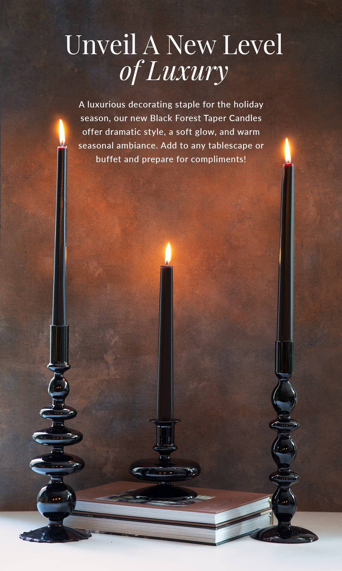 Archipelago Botanicals - Black Forest Scented Taper Candle Set - Image 5