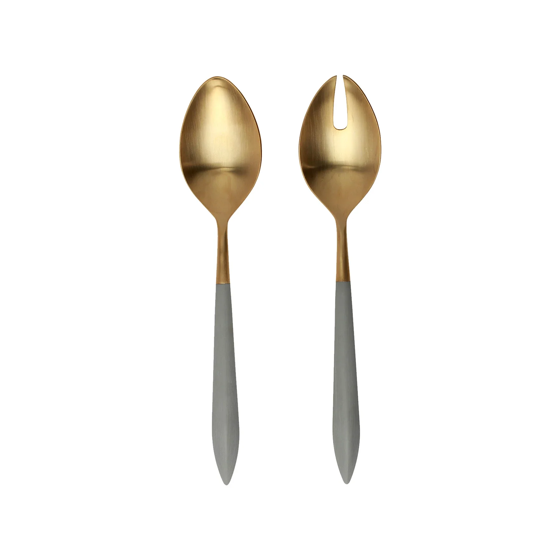 Ares Oro & Light Grey Salad Serving Set