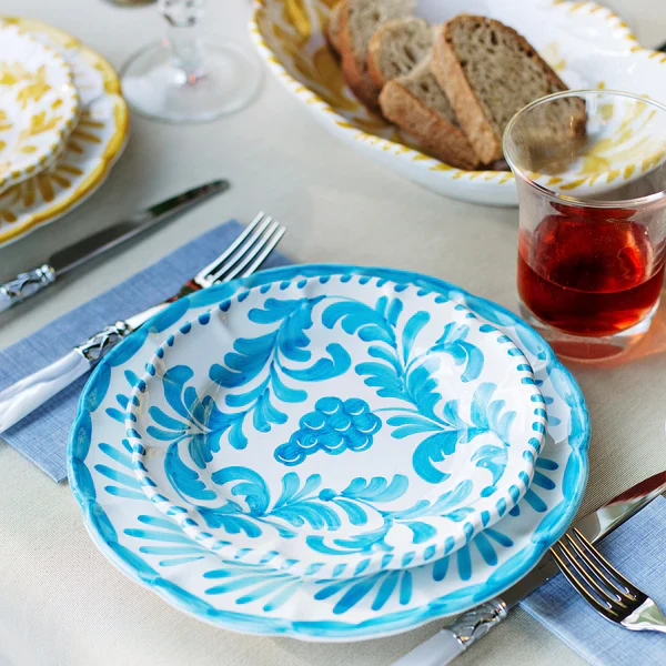 Arezzo Aqua Dinner Plate - Image 3