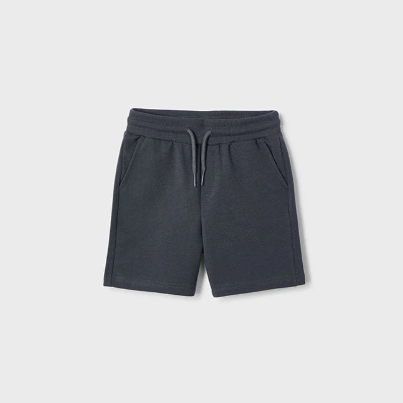 Asphalt Grey Knit Sports Shorts