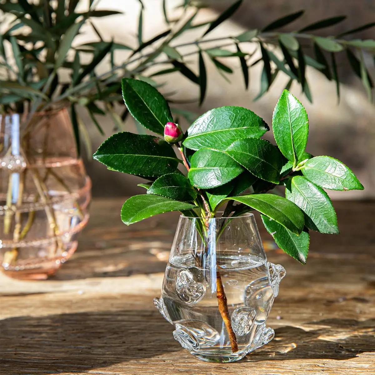 Assorted Mini Clear Vases Set 3/pc - Image 7