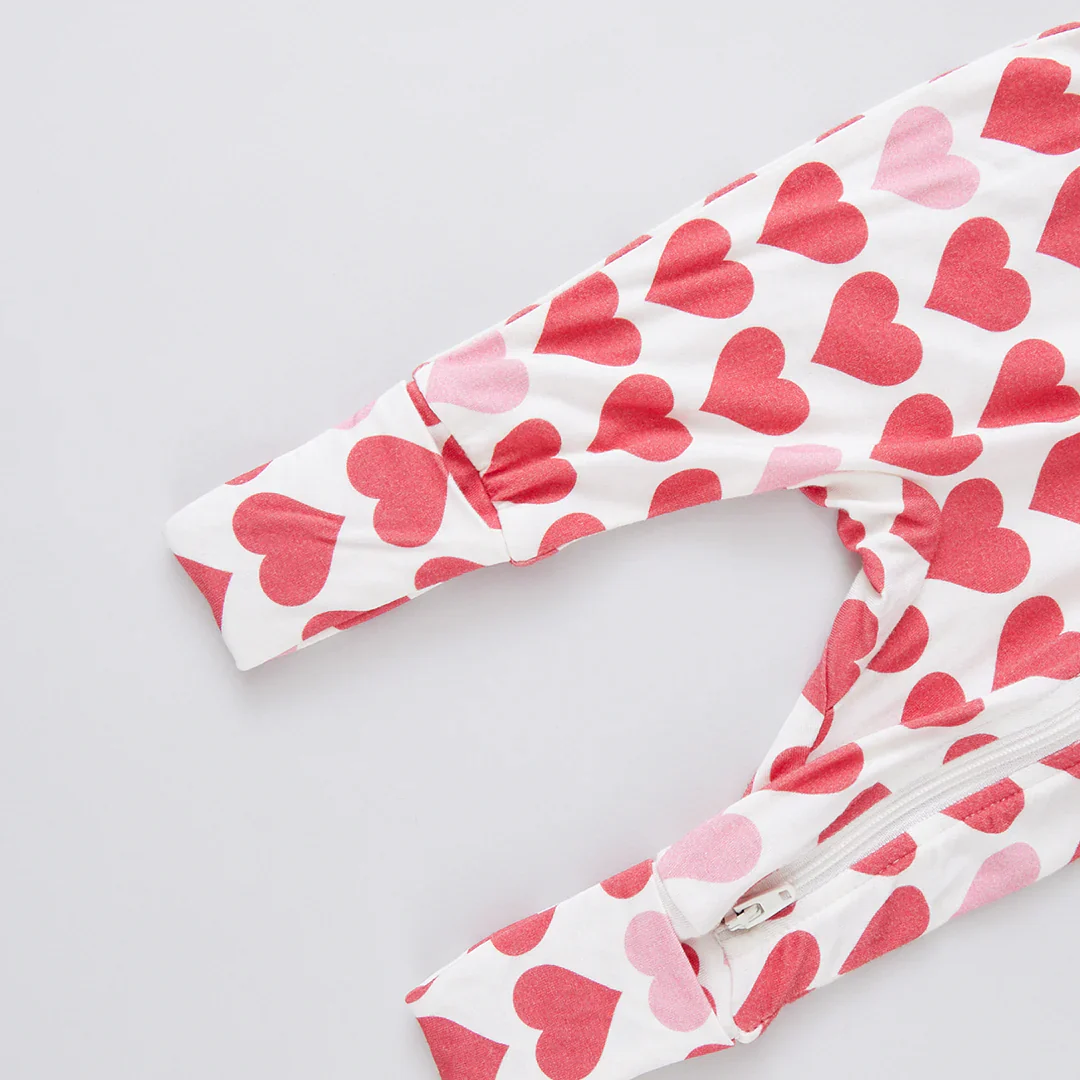 Baby Bamboo Romper - Tiny Hearts - Image 5