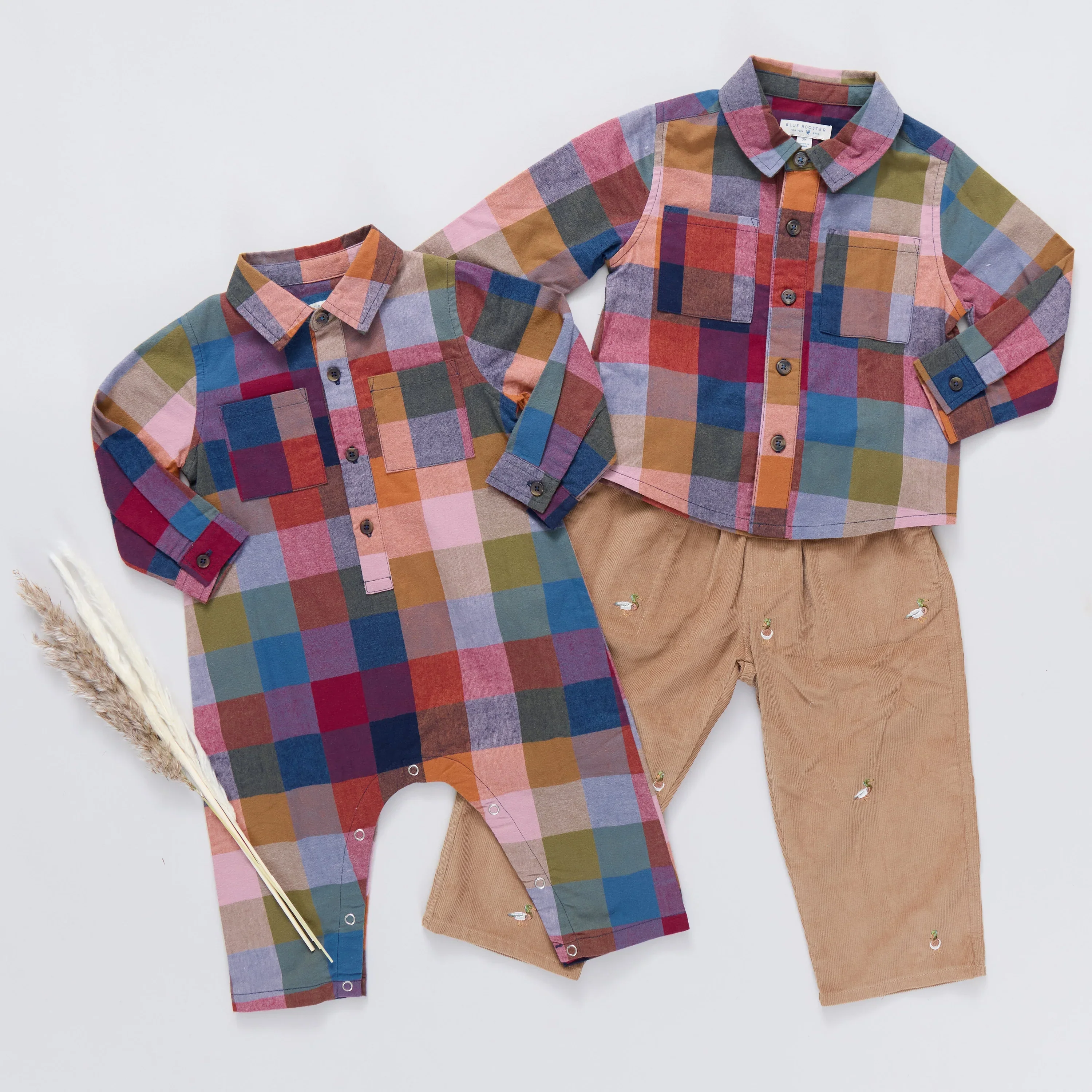 Baby Boys Easton Jumper - Harvest Check - Image 4