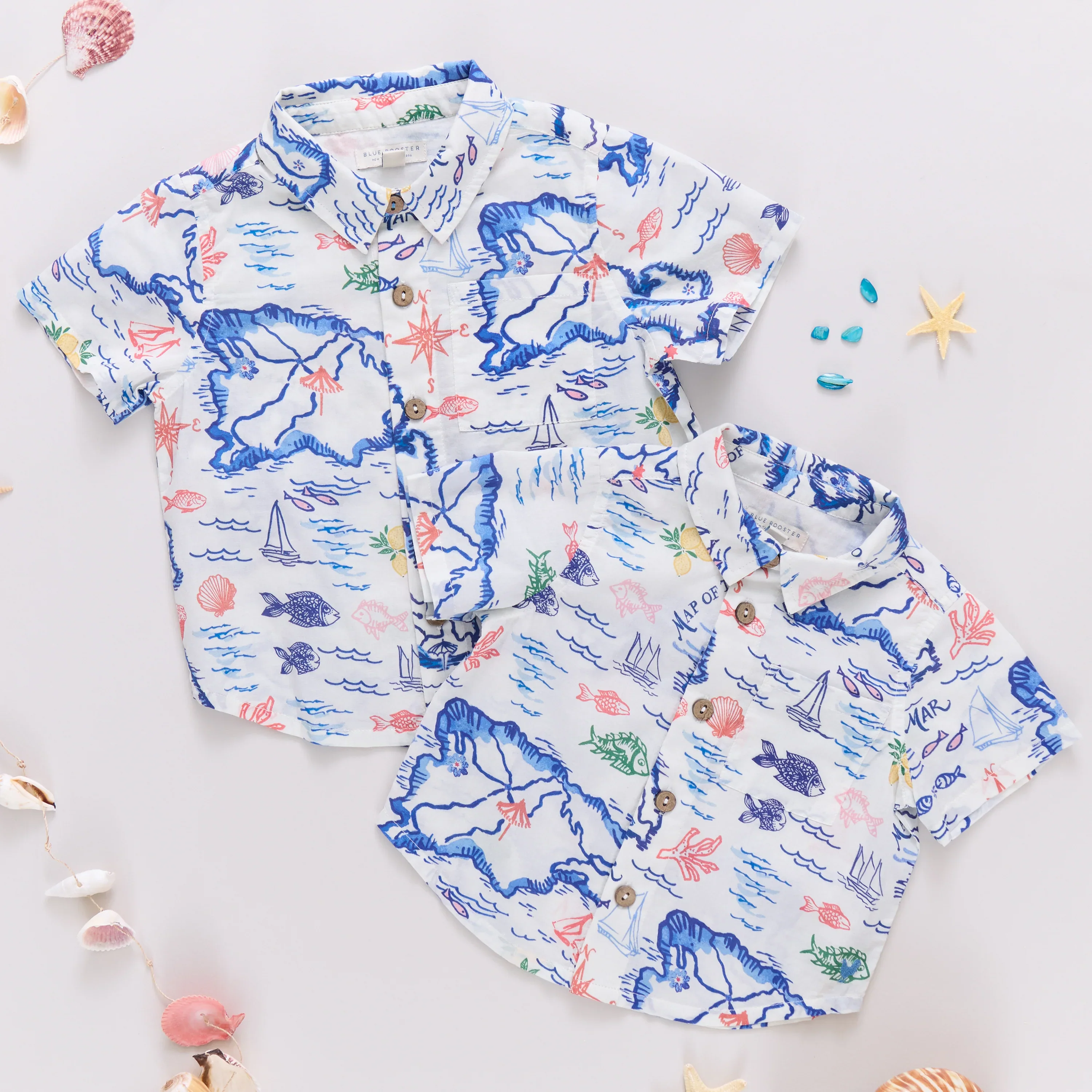 Baby Boys Jack Shirt - Island Map - Image 2
