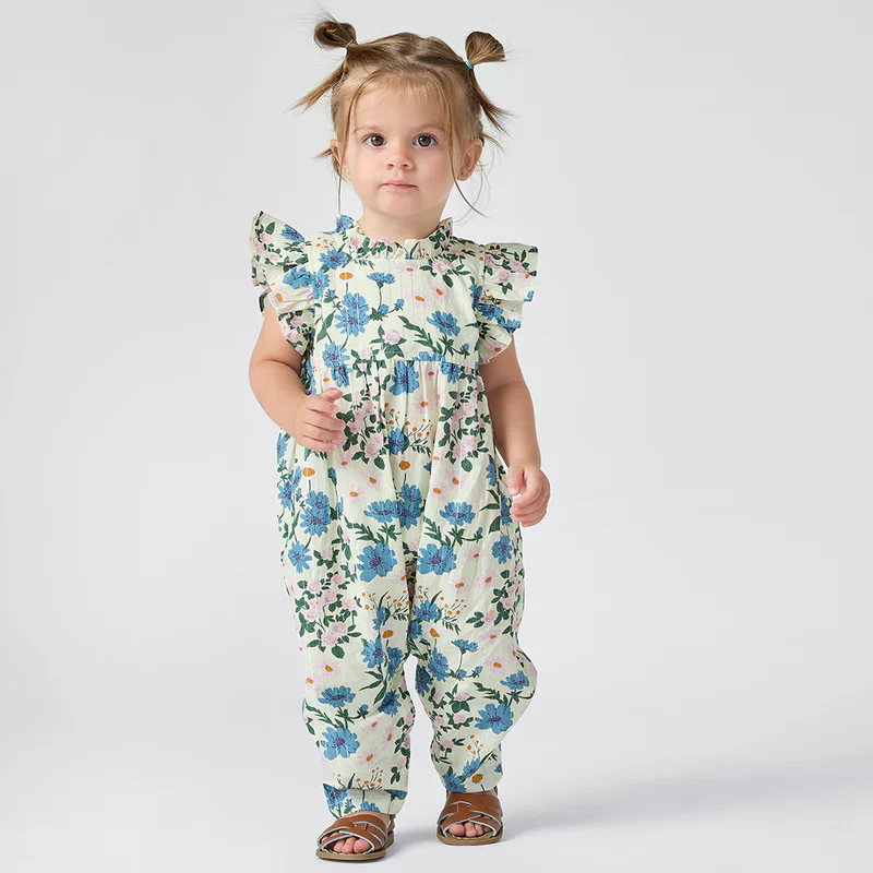 Baby Girls Jennifer Jumper - Melon Daisy Floral - Image 2