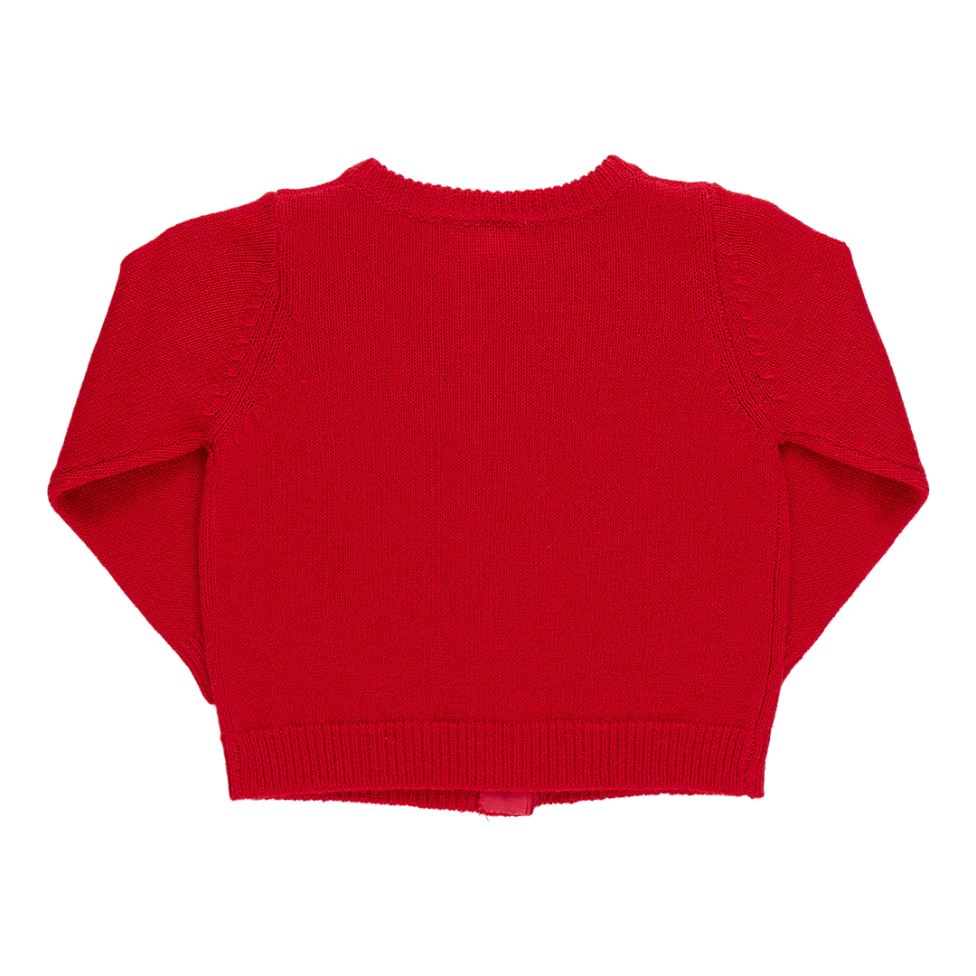 Baby Girls Maude Sweater - Red Santa - Image 6