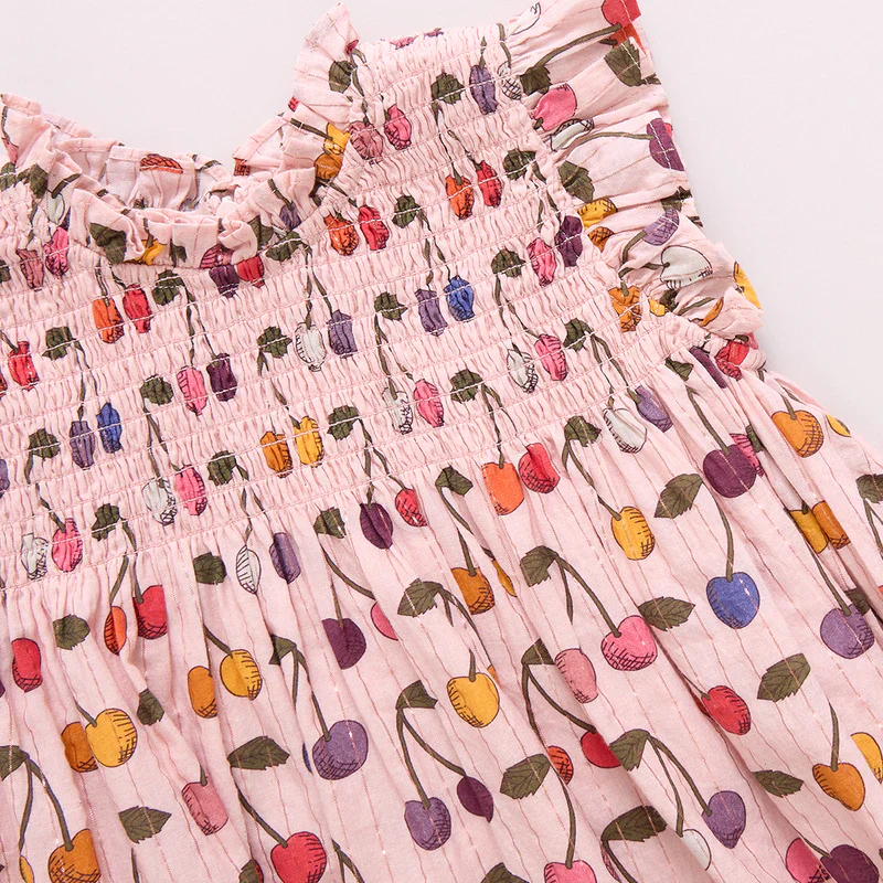 Baby Girls Stevie Dress Set - Cloud Pink Cherry - Image 3