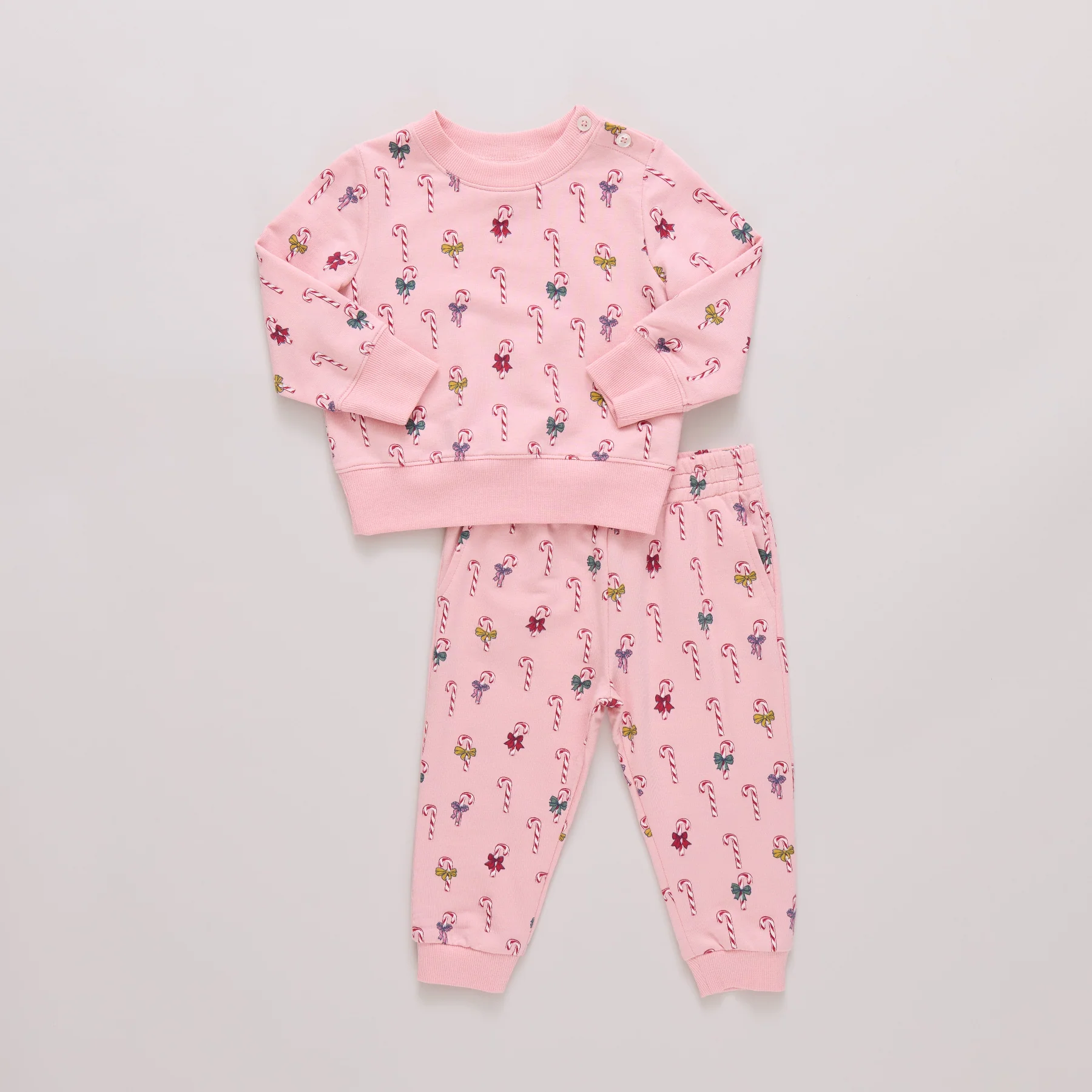 Baby Jax Jogger Set - Mini Candy Cane