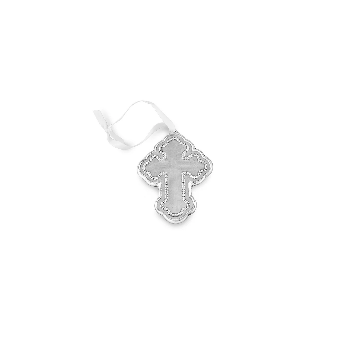 Baby Pearl Cross Ornament - Image 2