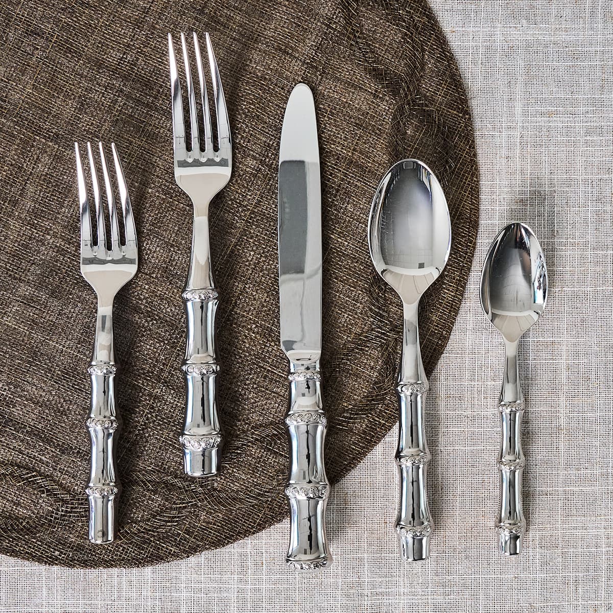 Bamboo 5pc Place Setting - Polished - Image 3