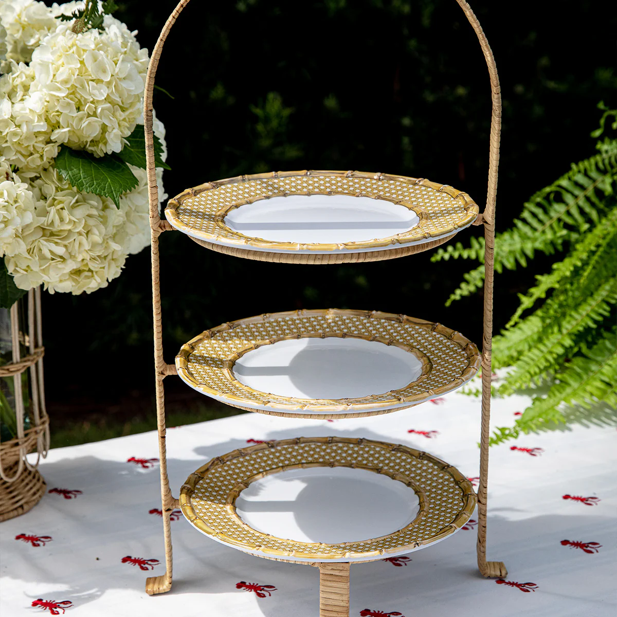 Bamboo Caning Melamine Dinner Plate - Natural - Image 6