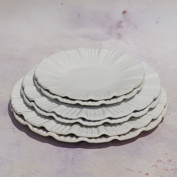 Bari White American Dinner Plate - Image 4