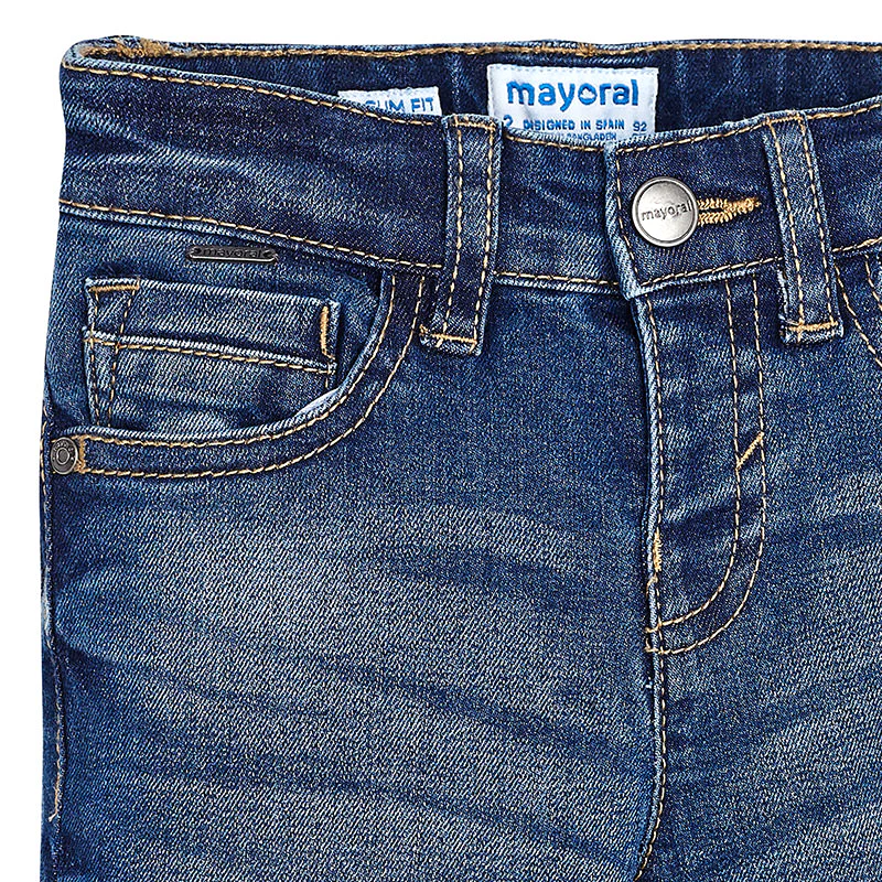 Basic Denim Slim Fit Jeans - Image 3