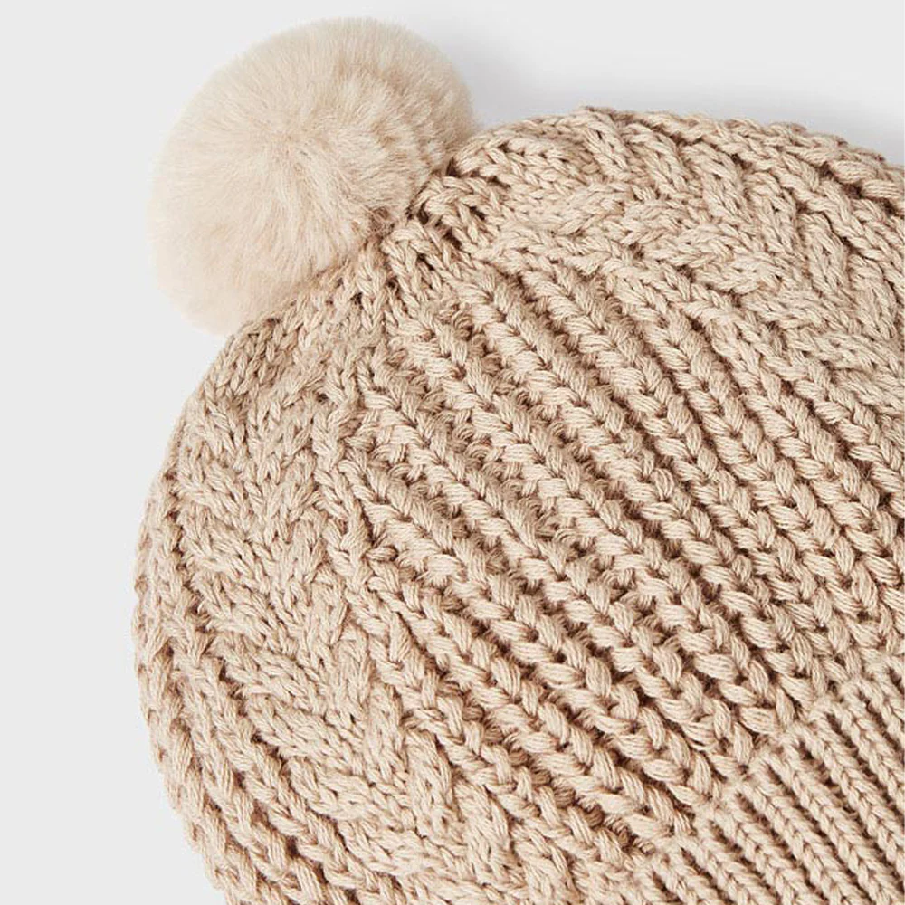 Beige Ecofriends Hat & Mittens Set - Image 2