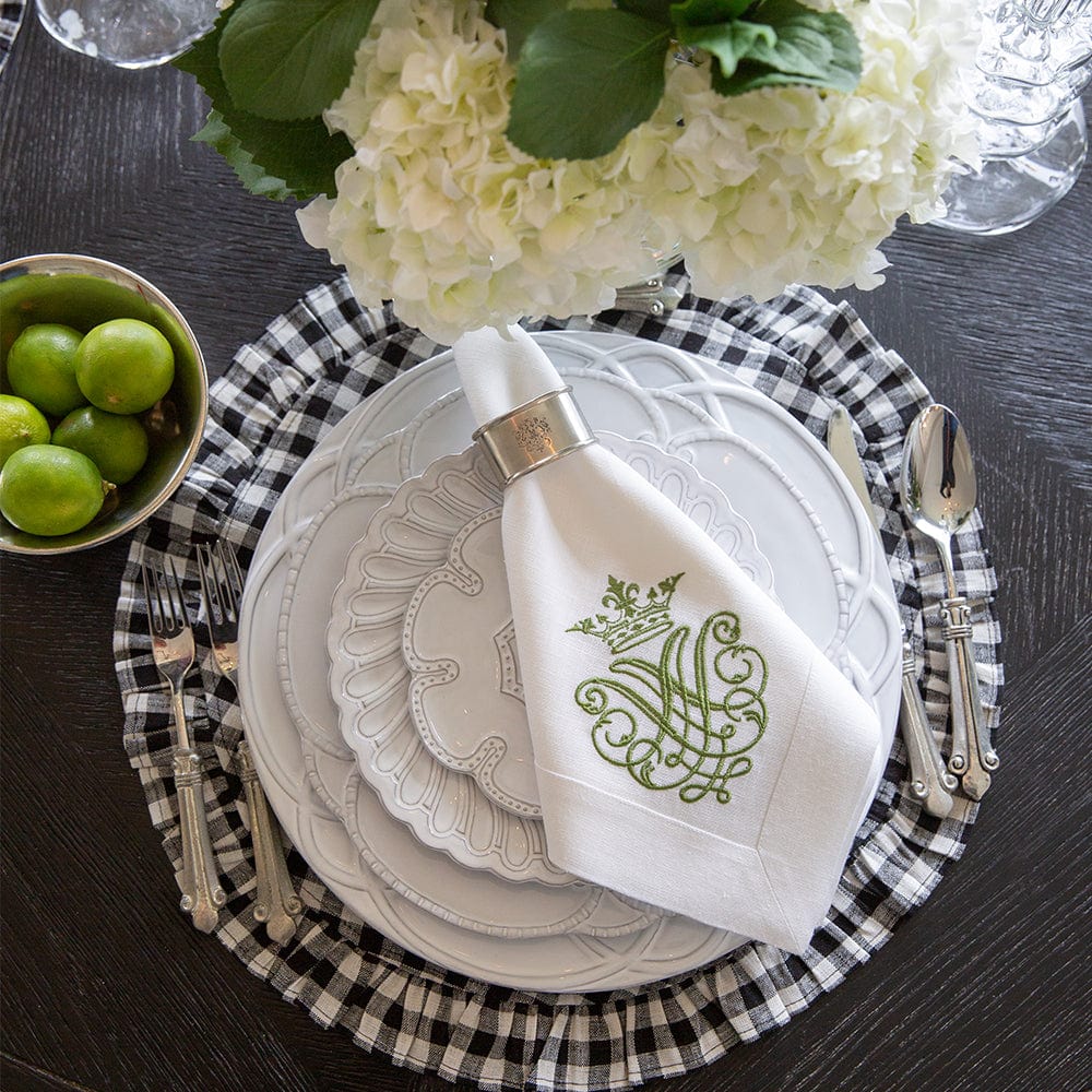 Bella Bianca Beaded Lace Canape Plate - Image 3