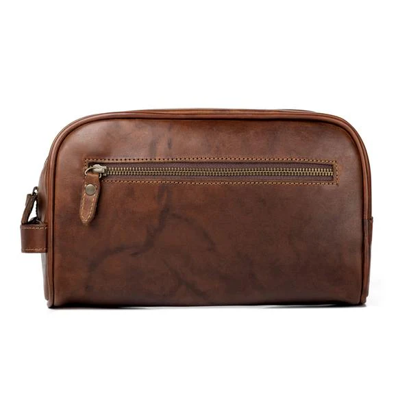 Benjamin Leather Wash Bag - Image 4