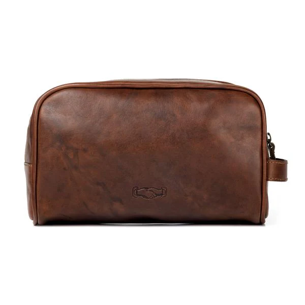 Benjamin Leather Wash Bag - Image 5