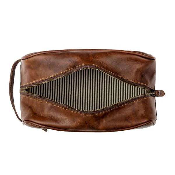 Benjamin Leather Wash Bag - Image 7