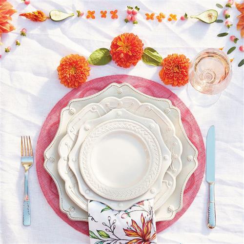 Berry & Thread Scalloped Charger - Whitewash - Image 2
