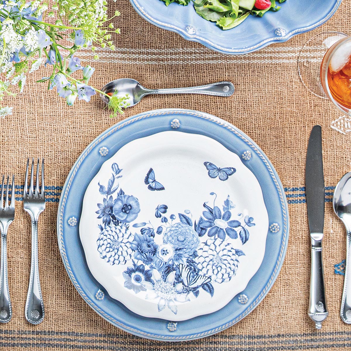 Berry & Thread Dinner Plate - Chambray - Image 3