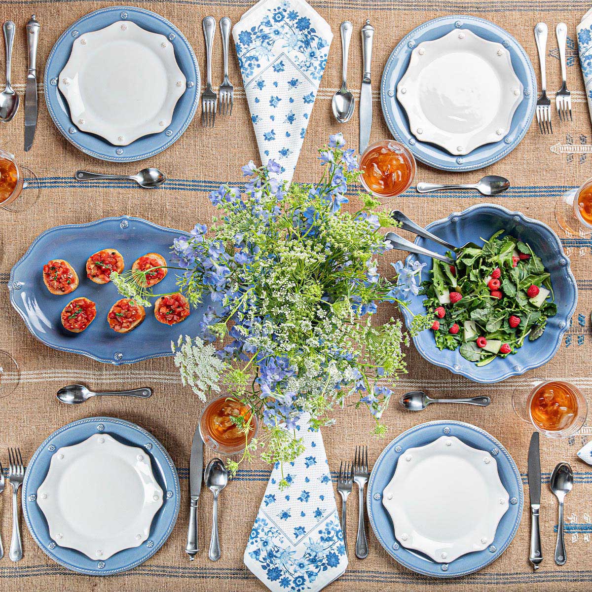 Berry & Thread 16pc Place Setting - Chambray - Image 4