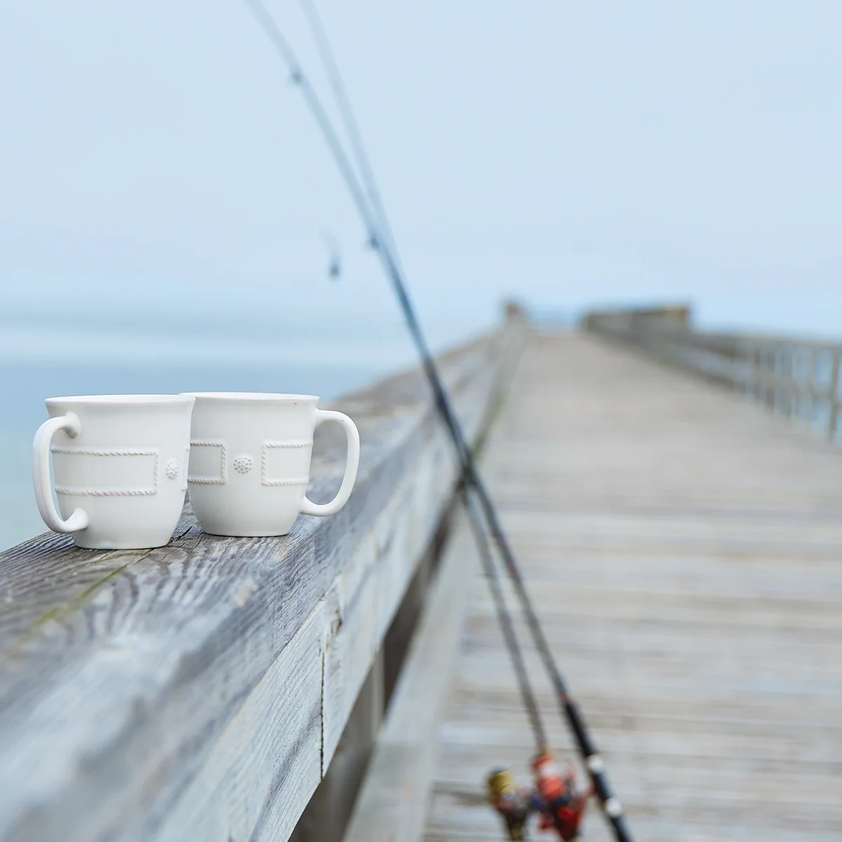 Berry & Thread French Panel Mug - Whitewash - Image 3