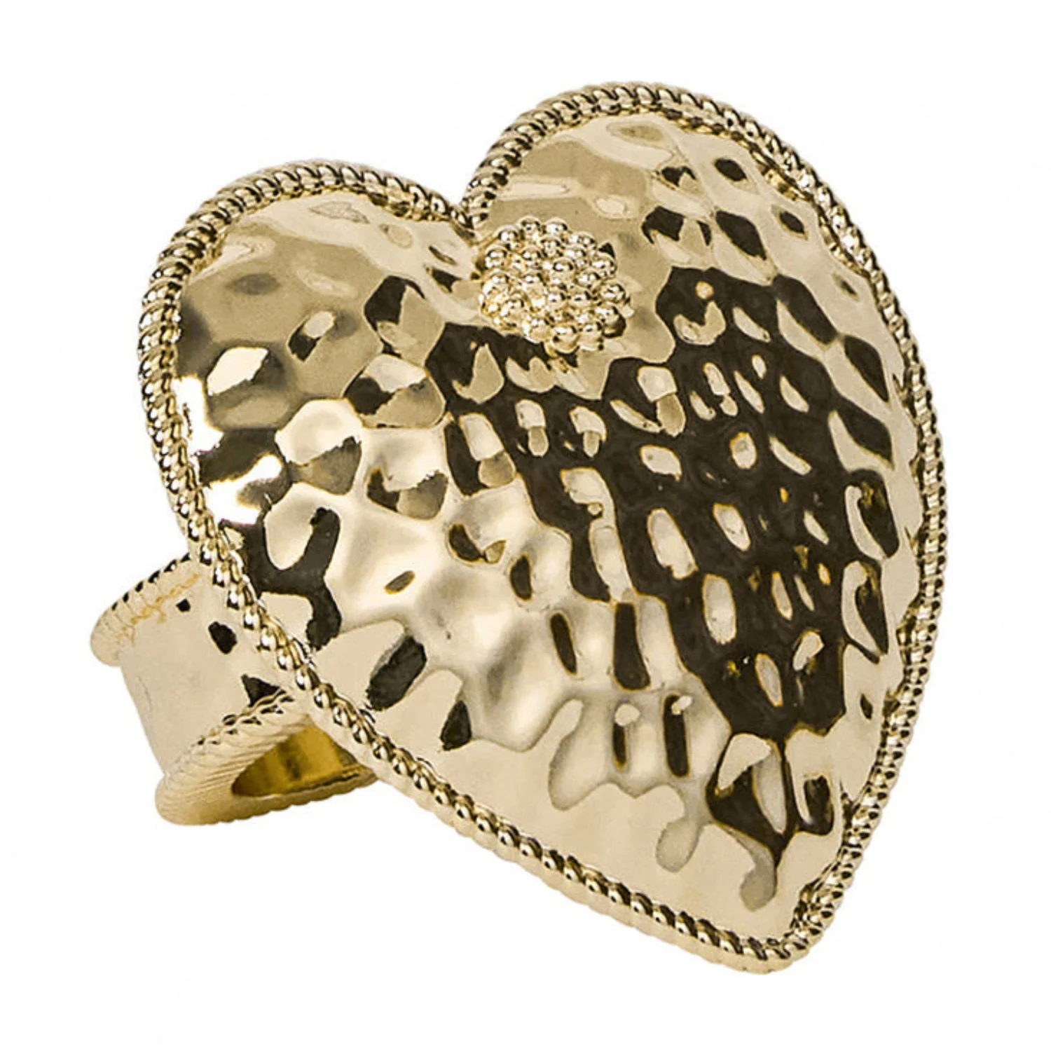 Berry & Thread Heart Napkin Ring Set/4 - Gold - Image 6
