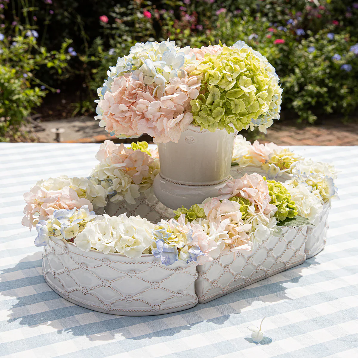 Berry & Thread Petite Parterre Garden 8" Planter Set/2 - Whitewash - Image 5