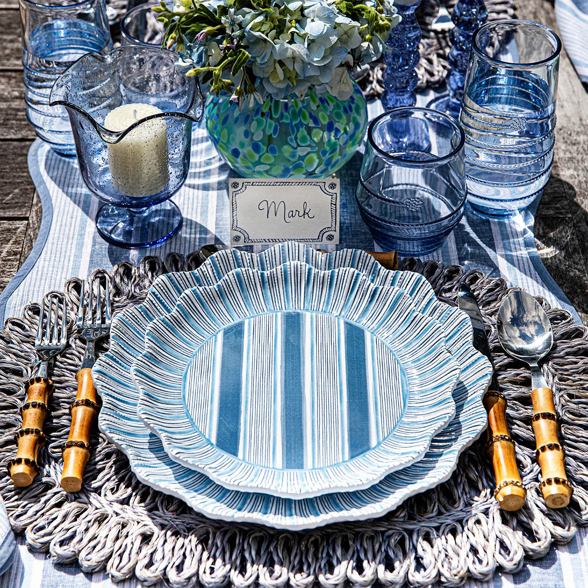 Berry & Thread Place Card Set/12 - Chambray - Image 4