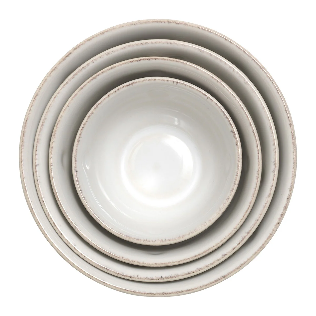 Berry & Thread Nesting Prep Bowl Set/4pc - Whitewash - Image 3