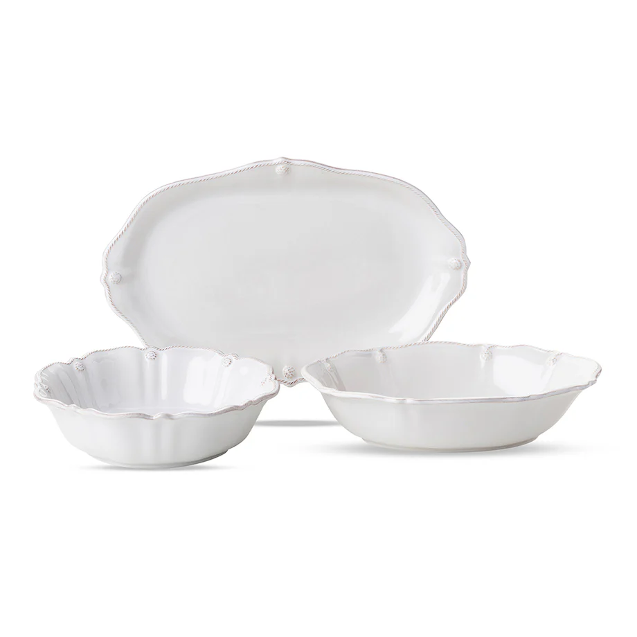 Berry & Thread Serving Bundle Set/3pc - Whitewash