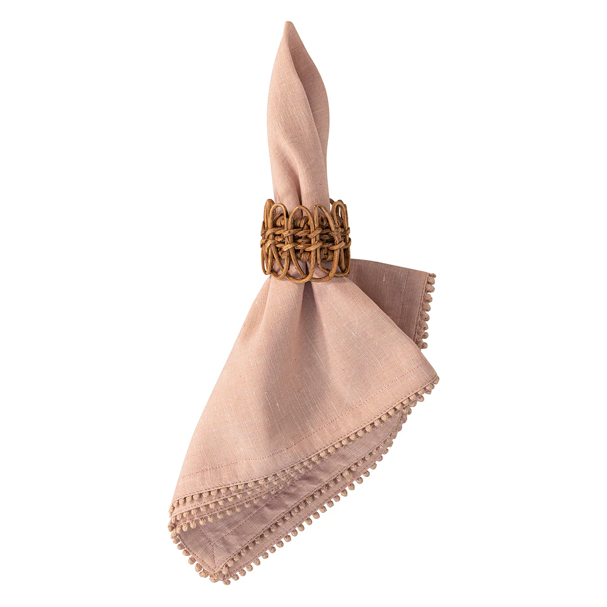 Berry Trim Napkin - Blush - Image 3