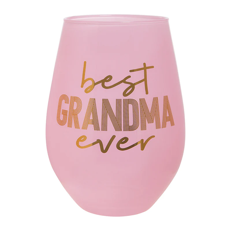 Best Grandma Ever Jumbo Wine Glass