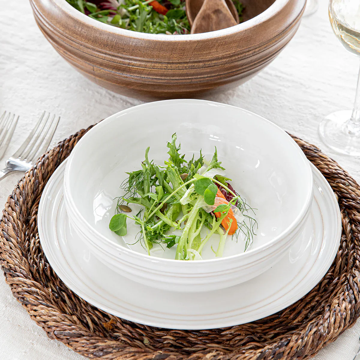 Bilbao Dinner Plate - Whitewash - Image 5