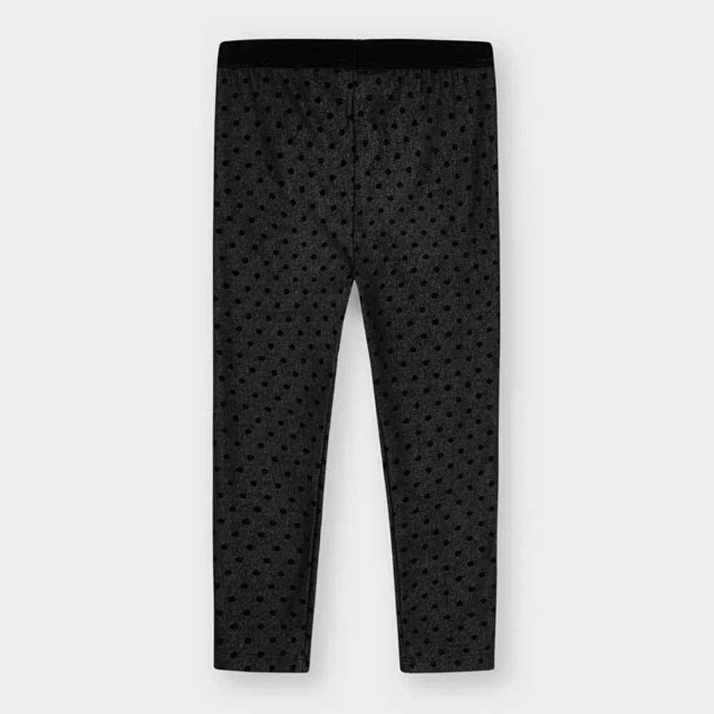 Black Polka Dot Leggings - Image 2