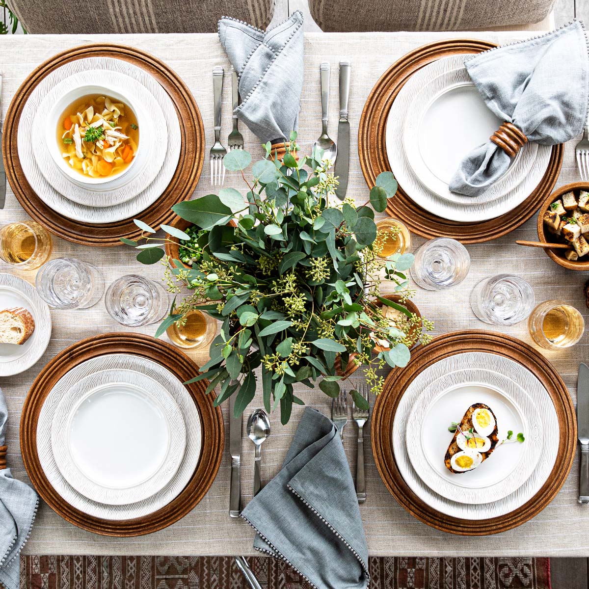 Blenheim Oak Dessert/Salad Plate - Whitewash - Image 5